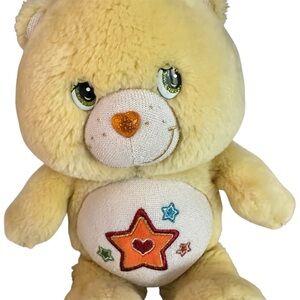 Care Bears Superstar Bear‎ Yellow Embroidered Stars Vintage